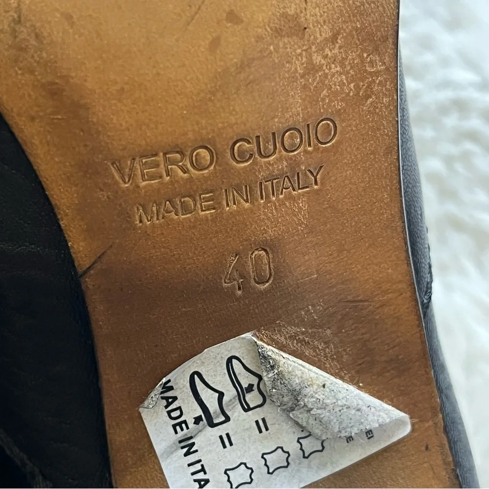 Cordani Black Peep Toe Ankle Booties